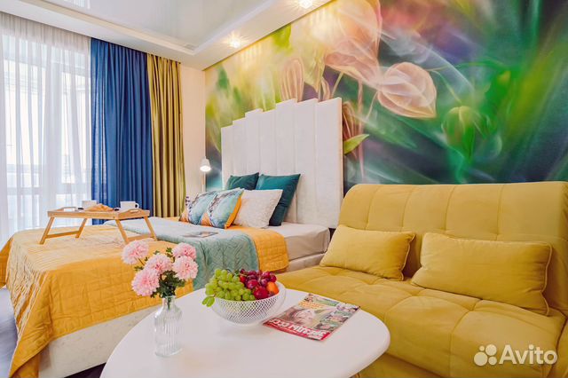 

Квартира-студия, 52 м², 2 кровати