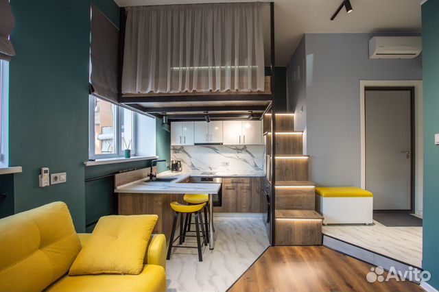 

Квартира-студия, 30 м², 2 кровати