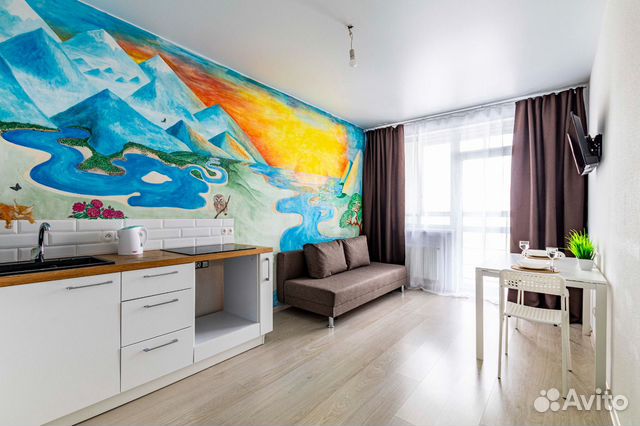 

1-к. квартира, 46 м², 3 кровати