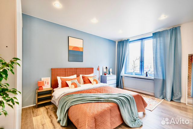 

1-к. квартира, 60 м², 3 кровати