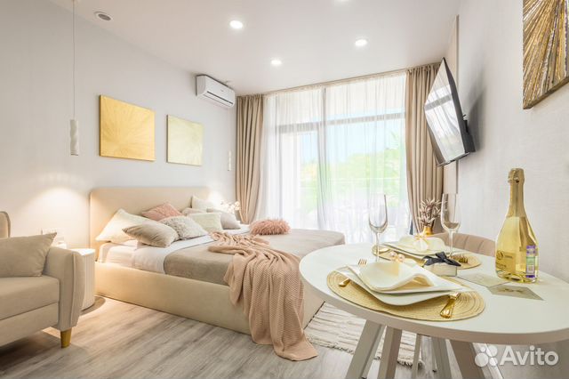 

Квартира-студия, 27 м², 2 кровати