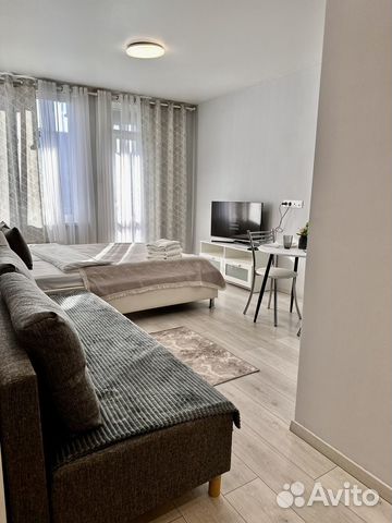 

Квартира-студия, 34 м², 2 кровати
