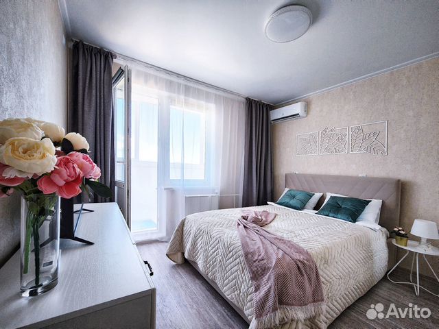 

1-к. квартира, 42 м², 2 кровати