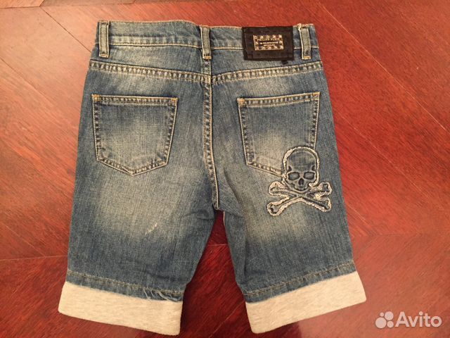 Джинсовые шорты Philipp Plein 10 лет оригинал Джинсовые шорты Philipp Plein 10 лет оригинал