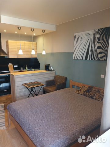 

Квартира-студия, 29 м², 2 кровати