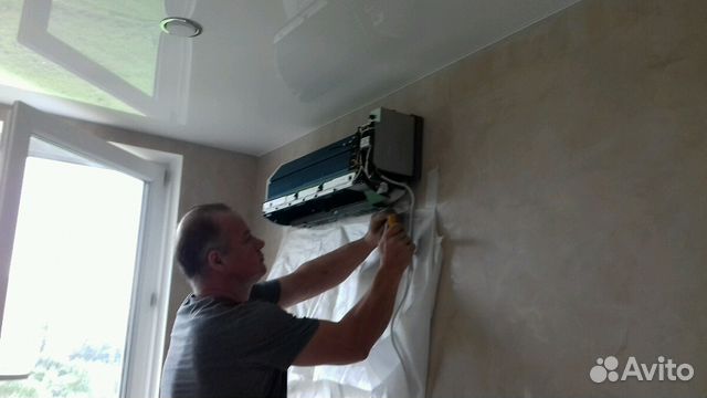 Установка кондиционера Установка кондиционера
