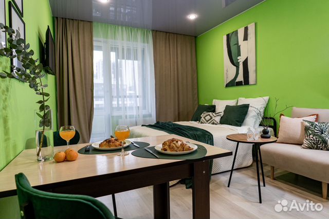 

Квартира-студия, 25 м², 2 кровати