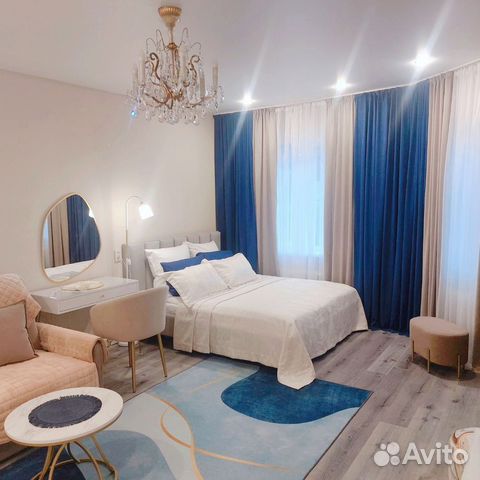 

1-к. квартира, 46 м², 2 кровати