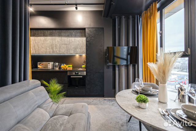 

Квартира-студия, 35 м², 2 кровати