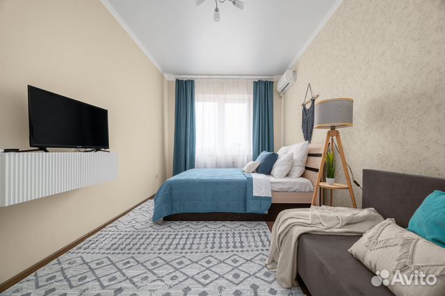 

1-к. квартира, 40 м², 2 кровати