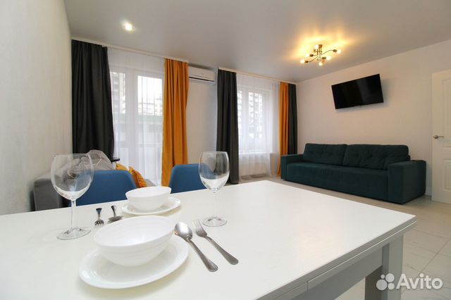 

Квартира-студия, 35 м², 2 кровати