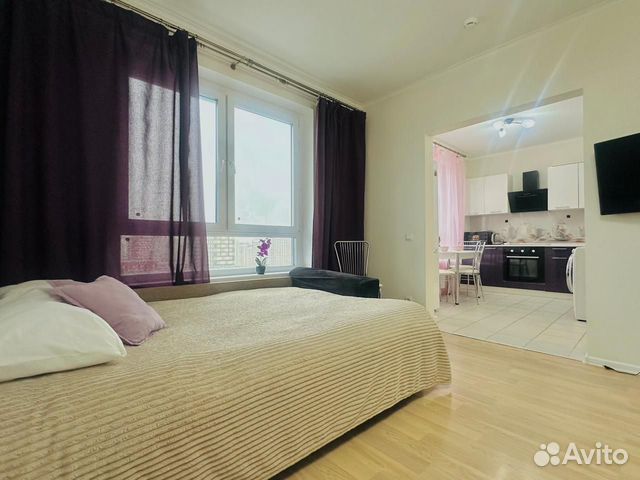 

Квартира-студия, 35 м², 1 кровать