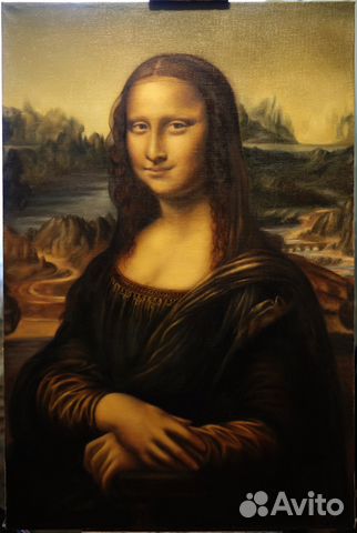 Копия картины«Джоконда» («Мона Лиза») холст,масло