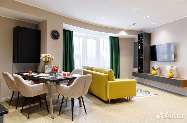 

1-к. квартира в апарт-отеле, 65 м², 2 кровати