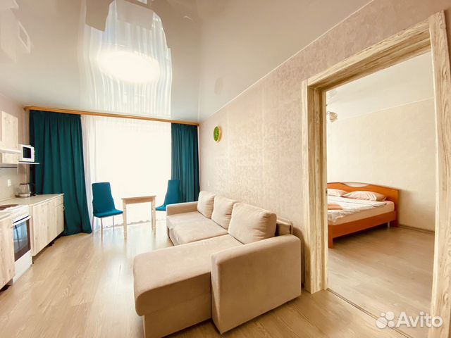 

1-к. квартира, 45 м², 2 кровати