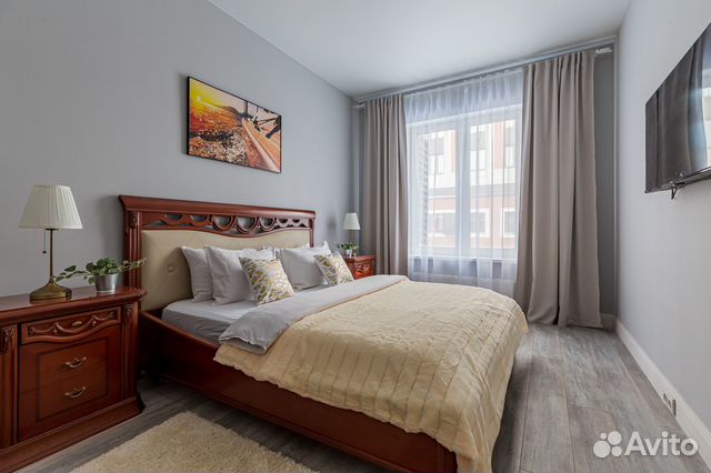 

1-к. квартира, 56 м², 2 кровати