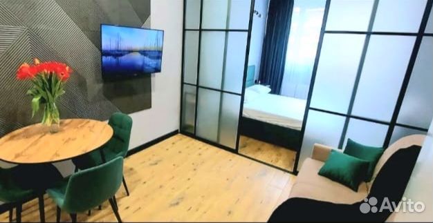 

Квартира-студия, 32 м², 2 кровати
