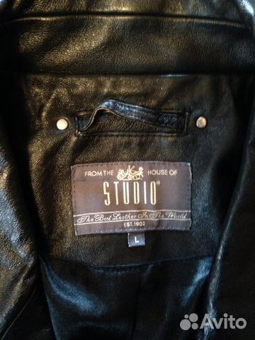 Кожаный пиджак-сюртук studio