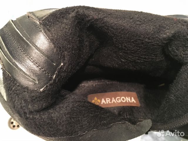 Ботинки черные Aragona 37 размер утепленные