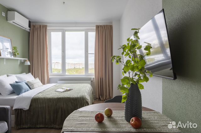

Квартира-студия, 25 м², 2 кровати