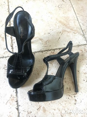 YSL Baldinini оригинал чёрные босоножки б/у YSL Baldinini оригинал чёрные босоножки б/у
