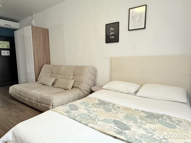 

Квартира-студия, 27 м², 2 кровати