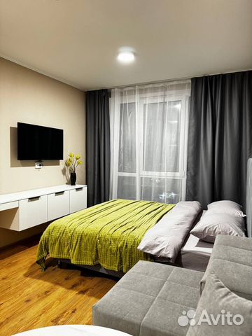 

Квартира-студия, 25 м², 2 кровати