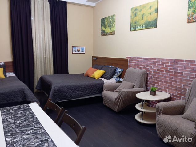 

Квартира-студия, 27 м², 2 кровати