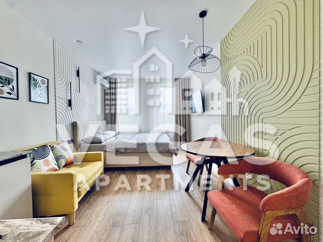 

Квартира-студия, 25 м², 2 кровати