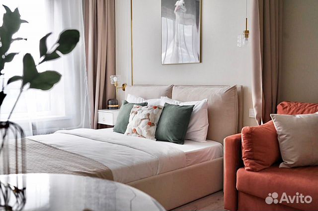 

Квартира-студия, 30 м², 2 кровати