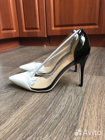 Туфли gianvito rossi черно-белые лодочки росси