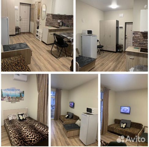 

Квартира-студия, 27 м², 3 кровати