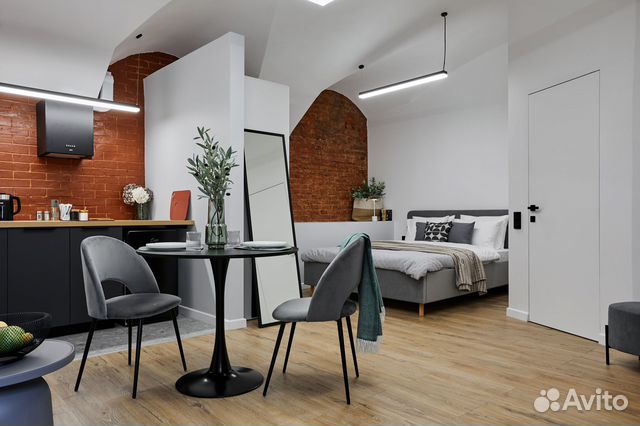 

Квартира-студия, 38 м², 2 кровати