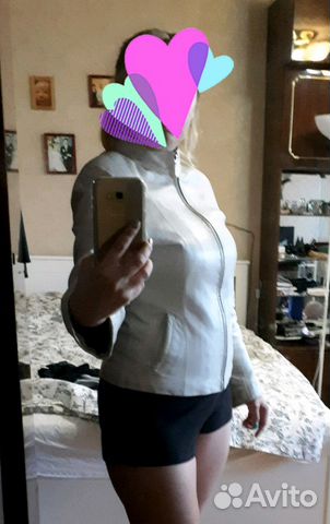 Куртка кожаная женская 44-46