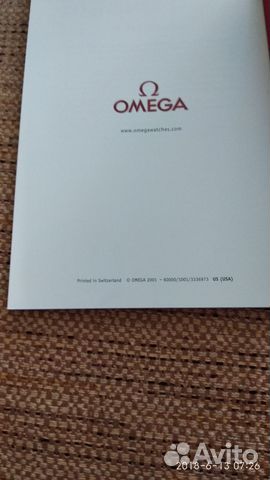 Каталог часов Omega 2001. Отпечатано в Швейцарии Каталог часов Omega 2001. Отпечатано в Швейцарии