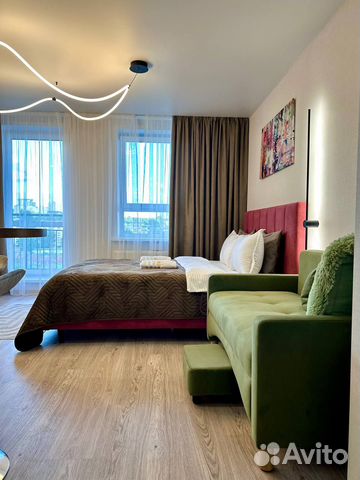 

Квартира-студия, 27 м², 2 кровати