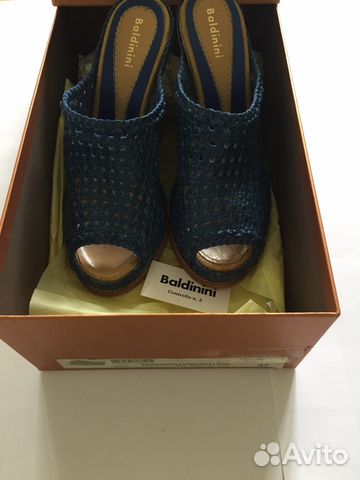 Босоножки сабо, Baldinini, Италия, 37размер Босоножки сабо, Baldinini, Италия, 37размер