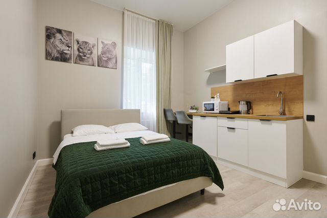 

Квартира-студия, 17 м², 1 кровать