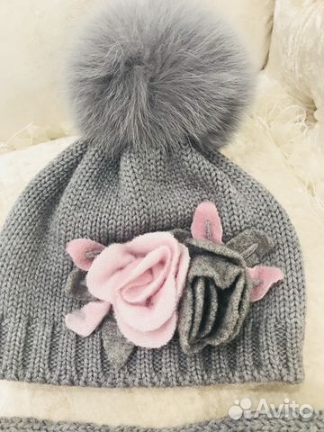 Шапка и шарф Catya оригинал Италия 2-5 лет