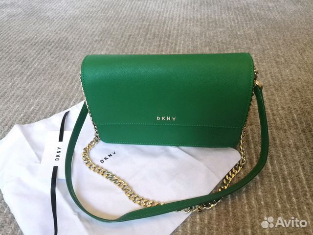Dkny сумка сафьяновая кожа