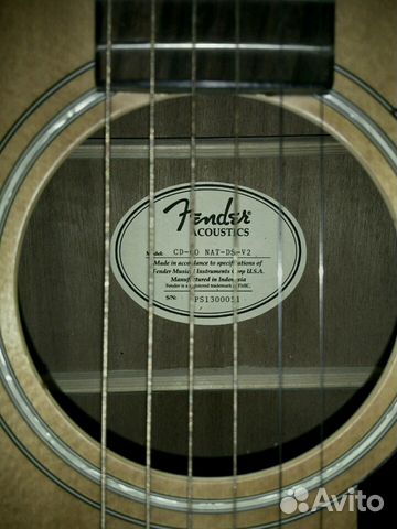 Гитара Fender акустика