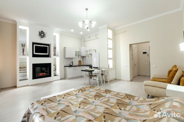

Квартира-студия, 44 м², 2 кровати