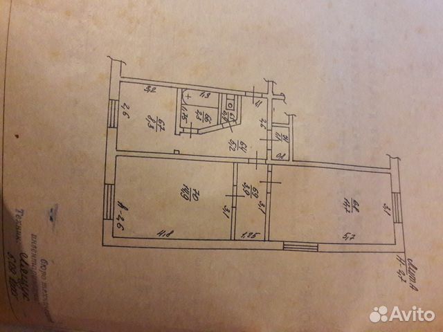 2-к квартира, 54 м², 2/2 эт.
