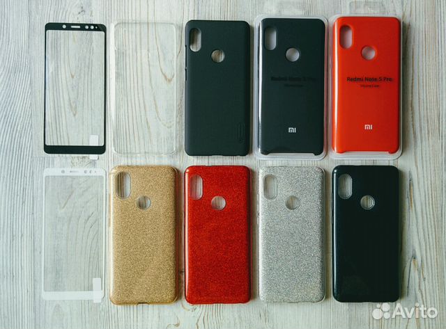 На Xiaomi redmi note 5 / 5 pro защитные стекла и ч