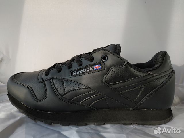 Кроссовки Рибок Reebok Новые черн. кожа