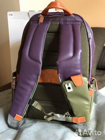 Рюкзак из ткани и кожи Piquadro Coleos