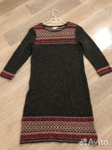 Платье шерстяное 44 Monsoon серое