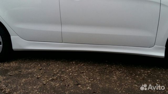 Внешние пороги Киа Рио / Kia Rio 11-17 Внешние пороги Киа Рио / Kia Rio 11-17