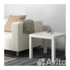 Столик придиванный, Лакк белый, Икеа