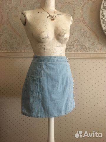 Юбка джинсовая Balmain оригинал, 40fr